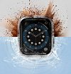 Чехол Uniq Nautic +9H glass влагозащищённый IP68 для Apple Watch 45мм. Цвет: прозрачный