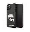 Чехол Lagerfeld для iPhone 11 Pro Max PU Leather with cardslot Karl's Head Hard. Цвет: черный