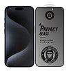 Защитное стекло BlueO Anti-peep Black (приватное матовое) для iPhone 15 Pro