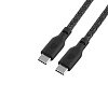 Кабель uBear Trend Cable USB-C — USB-C, 140W, 2.4м. Цвет: чёрный