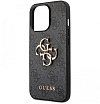 Чехол Guess для iPhone 13 Pro Max PU 4G Big metal logo Hard. Цвет: серый