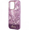 Чехол Guess для iPhone 14 Pro Max PC/TPU Toile de Jouy w Electroplated camera Hard. Цвет: фуксия