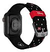 Ремешок силиконовый MobyFox Minnie Mouse - Polka Noir для Apple Watch. Цвет: чёрный