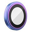 Защитное стекло BlueO Camera lens Armor metal д/камеры iPhone 14 Pro (3 шт.). Цвет: разноцветный