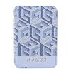 Магнитный бумажник Guess Wallet Cardslot Magsafe PU G CUBE with metal logo. Цвет: синий