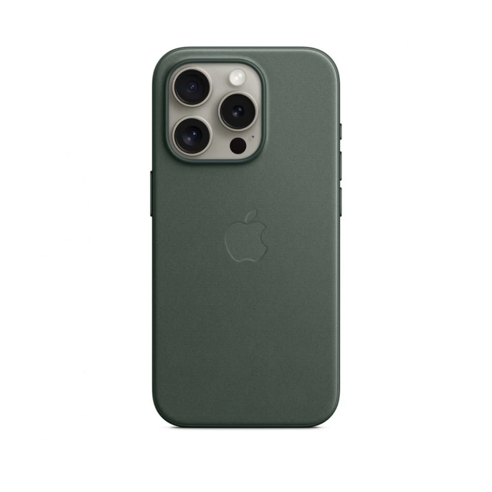 Чехол Apple FineWoven Case with MagSafe для iPhone 15 Pro - Evergreen