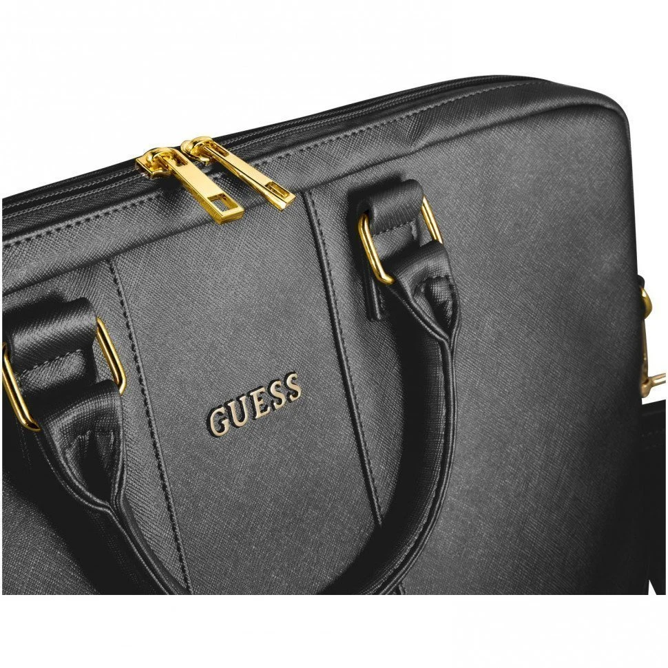 Сумка Guess для ноутбуков 15-16" Saffiano Bag. Цвет: чёрный